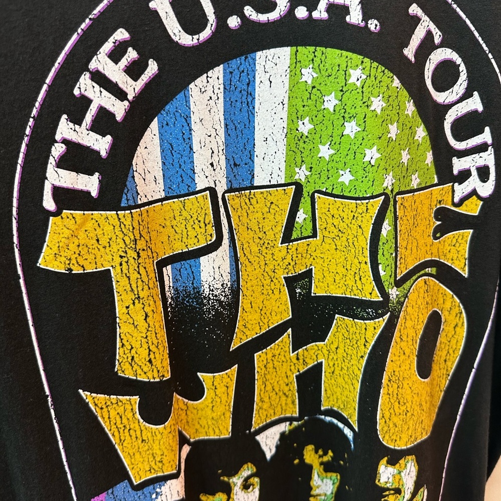 Black The Who Tour Graphic T-Shirt - Picture 3 of 5
